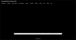 Desktop Screenshot of manuproductions.com